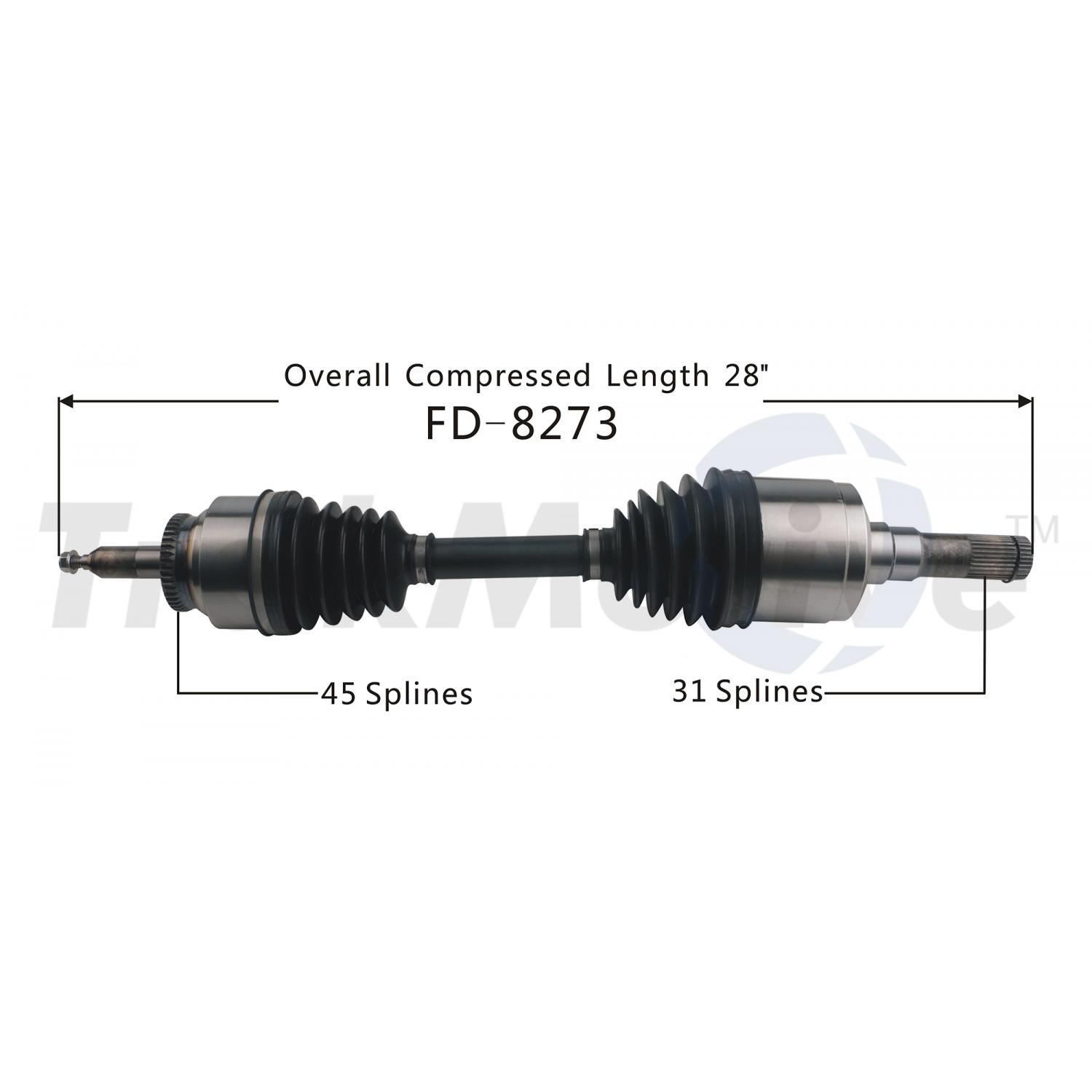TrakMotive FD8273 CV Axle Shaft product image 1 of 3