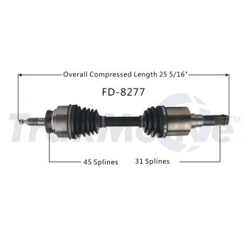2017 Ford F-150 CV Axle Shaft Front Left TrakMotive FD8277 image 1 of 3