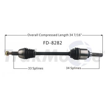 2006 Lincoln Navigator CV Axle Shaft Rear Right TrakMotive FD8282 image 1 of 3