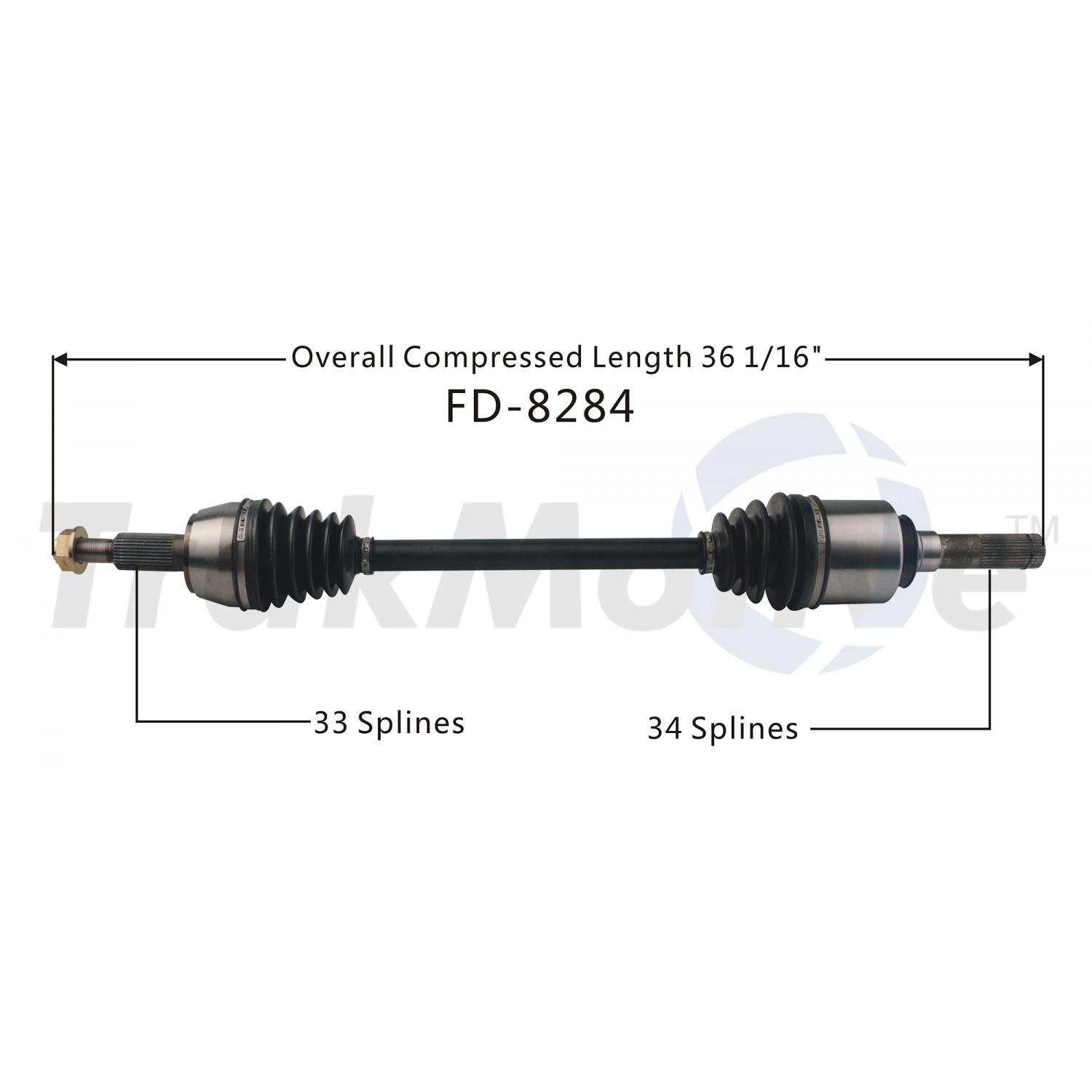 TrakMotive FD8284 - CV Axle Shaft TrakMotive FD8284 CV Axle Shaft product image 1 of 3