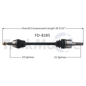 2006 Ford Expedition CV Axle Shaft Rear Left TrakMotive FD8285 image 1 of 3