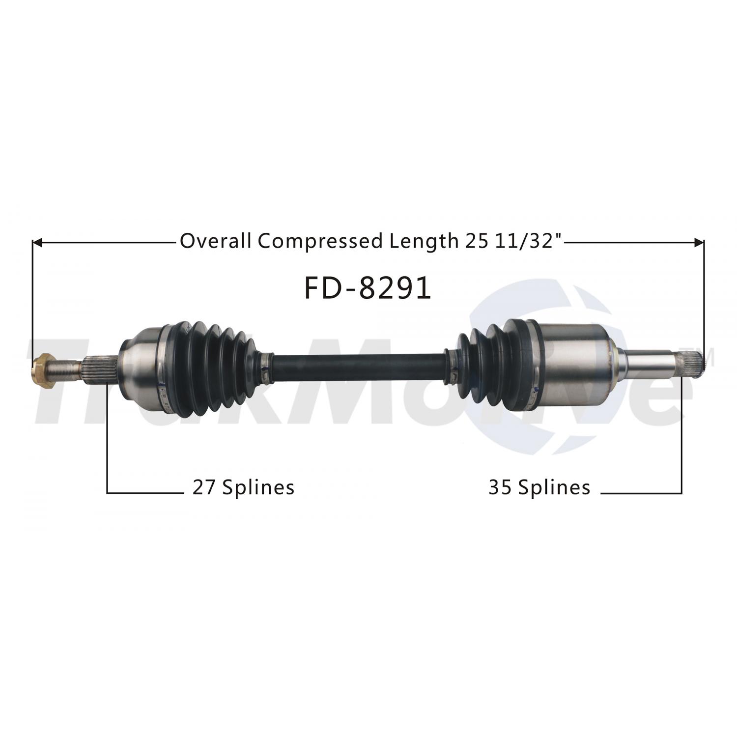 TrakMotive FD8291 - CV Axle Shaft TrakMotive FD8291 CV Axle Shaft product image 1 of 3