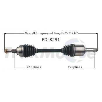 2014 Ford C-Max CV Axle Shaft Front Left TrakMotive FD8291 image 1 of 3