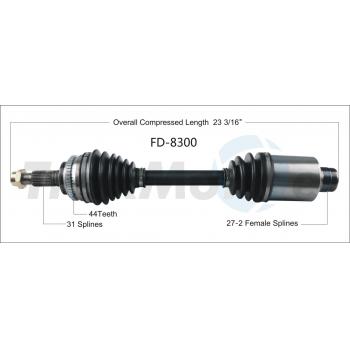 2012 Ford Edge CV Axle Shaft Front Right TrakMotive FD8300 image 1 of 3