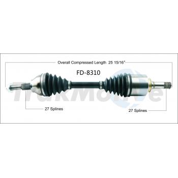 2015 Ford Edge CV Axle Shaft Front Left TrakMotive FD8310 image 1 of 3