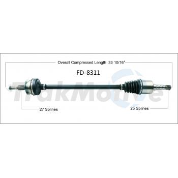 2015 Ford Edge CV Axle Shaft Rear Left TrakMotive FD8311 image 1 of 3