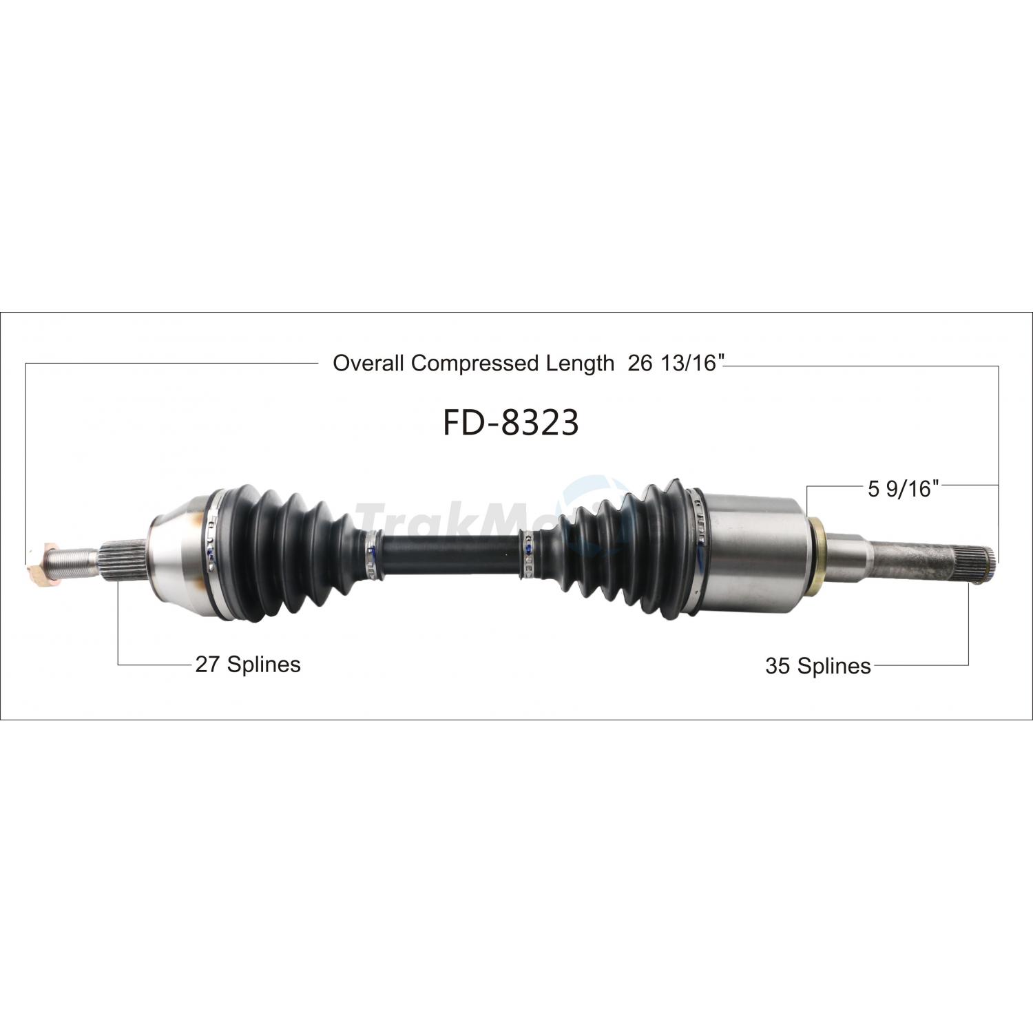 TrakMotive FD8323 - CV Axle Shaft TrakMotive FD8323 CV Axle Shaft product image 1 of 3