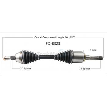 2018 Ford Transit Connect CV Axle Shaft