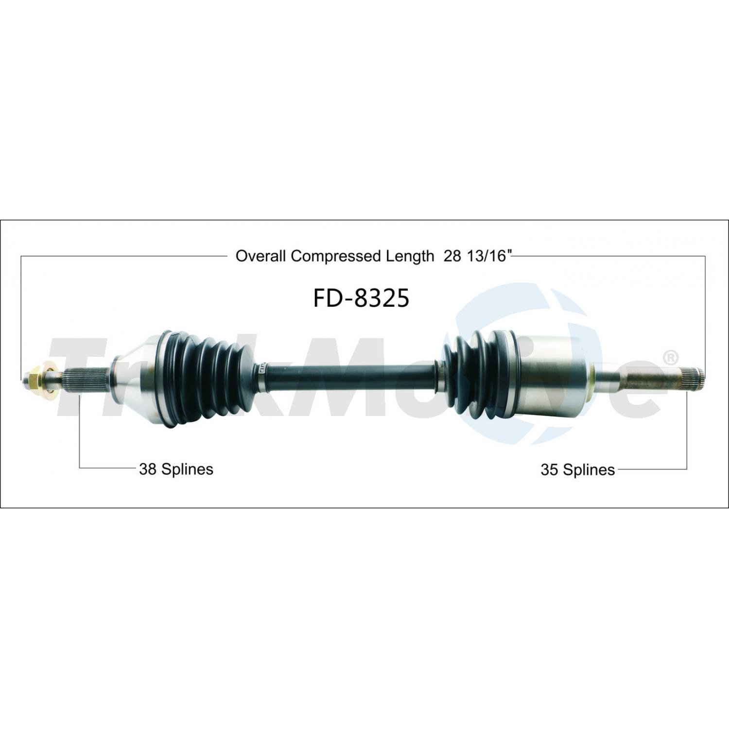 TrakMotive FD8325 - CV Axle Shaft TrakMotive FD8325 CV Axle Shaft product image 1 of 3