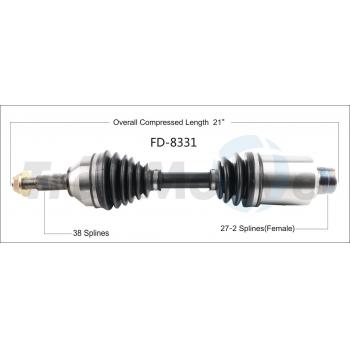 2011 Ford Taurus CV Axle Shaft Front Right TrakMotive FD8331 image 1 of 3