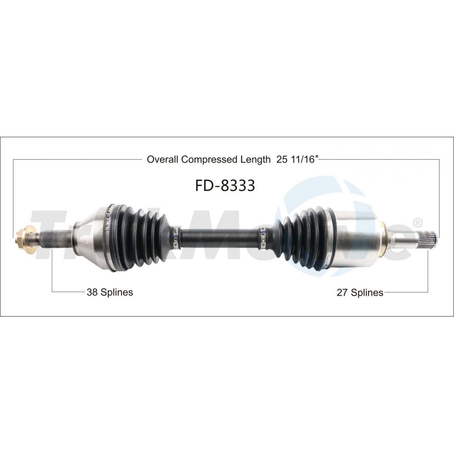 TrakMotive FD8333 CV Axle Shaft product image 1 of 3
