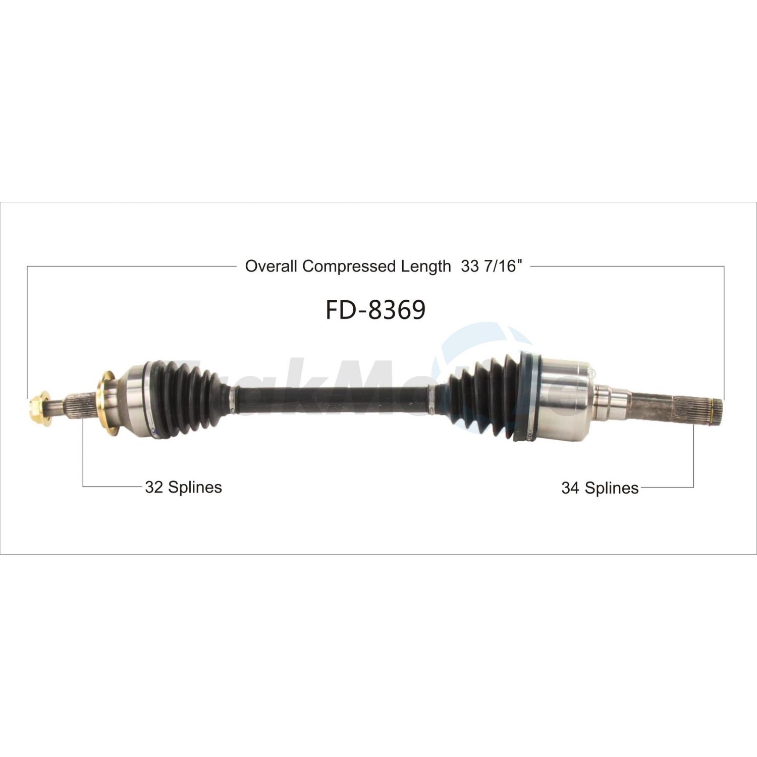 TrakMotive FD8369 - CV Axle Shaft TrakMotive FD8369 CV Axle Shaft product image 1 of 3