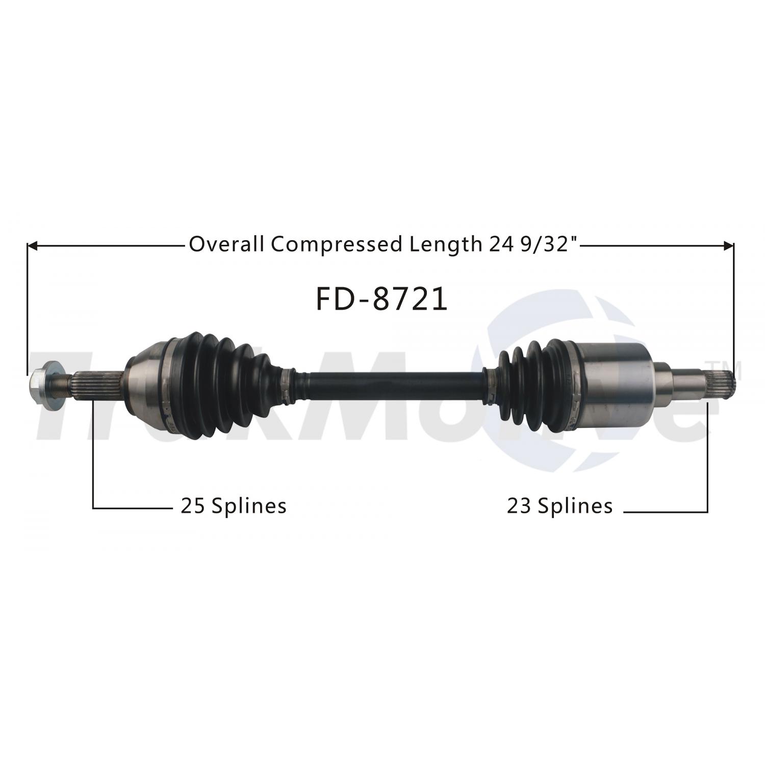 TrakMotive FD8721 - CV Axle Shaft TrakMotive FD8721 CV Axle Shaft product image 1 of 3