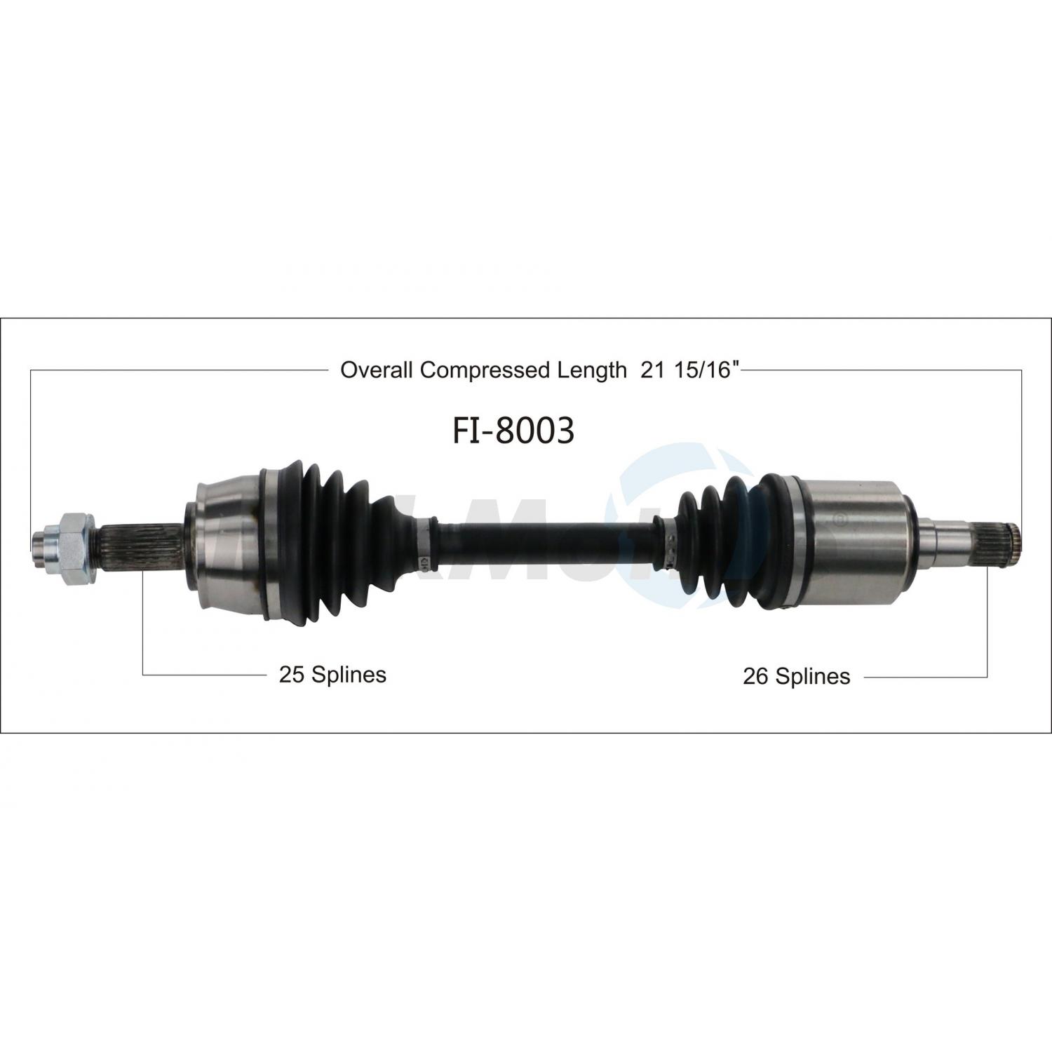 TrakMotive FI8003 - CV Axle Shaft TrakMotive FI8003 CV Axle Shaft product image 1 of 3
