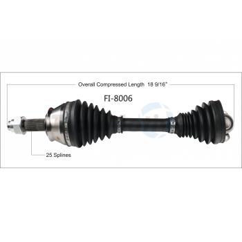 2015 Fiat 500L CV Axle Shaft Front Right TrakMotive FI8006 image 1 of 3