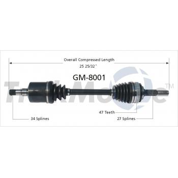 1991 Oldsmobile 98 CV Axle Shaft