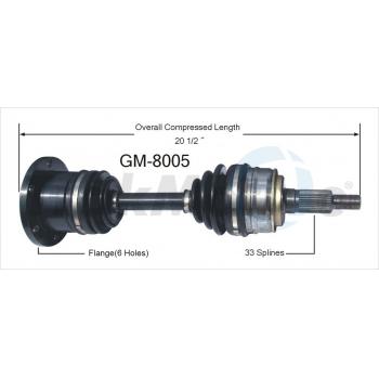 1992 GMC Safari CV Axle Shaft