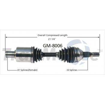 1994 Cadillac DeVille CV Axle Shaft