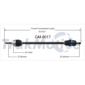 2001 Chevrolet Metro CV Axle Shaft