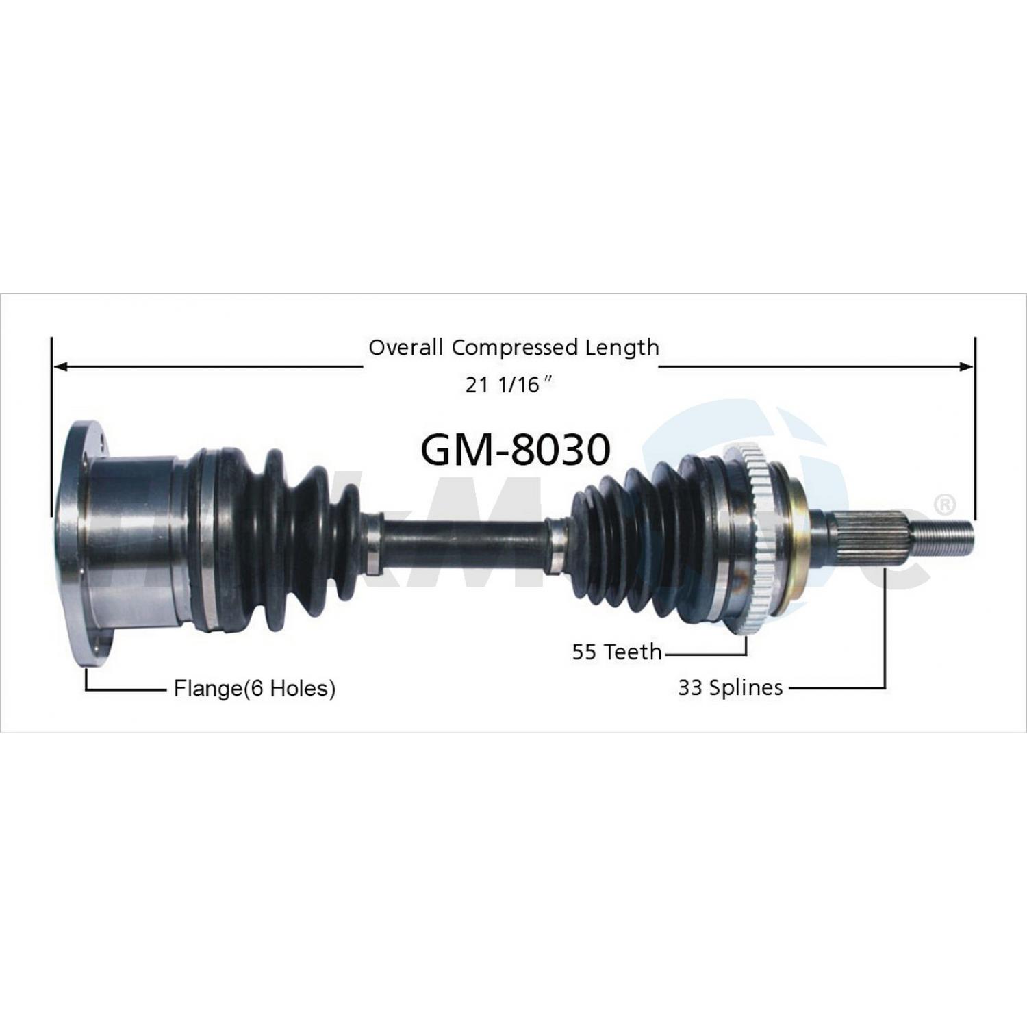TrakMotive GM8030 - CV Axle Shaft TrakMotive GM8030 CV Axle Shaft product image 1 of 3