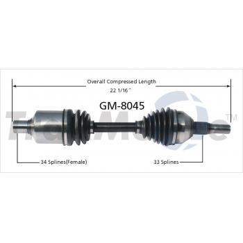 2001 Oldsmobile Silhouette CV Axle Shaft