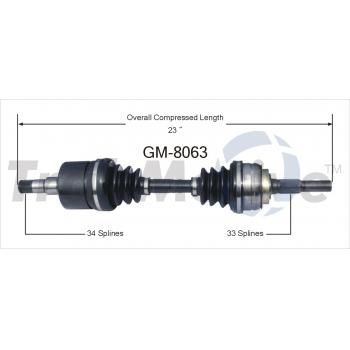 1983 Pontiac J2000 CV Axle Shaft