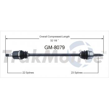 1994 Geo Metro CV Axle Shaft Front Right TrakMotive GM8079 image 1 of 3