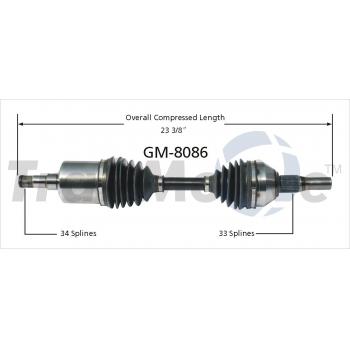 1992 Oldsmobile Silhouette CV Axle Shaft Front Right TrakMotive GM8086 image 1 of 3