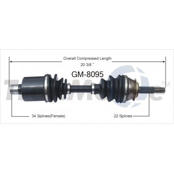 1990 Pontiac Optima CV Axle Shaft
