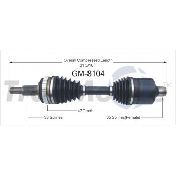 1991 Oldsmobile Toronado CV Axle Shaft