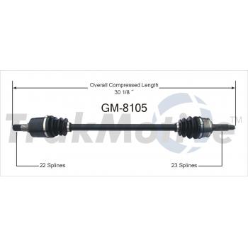 1994 Geo Metro CV Axle Shaft Front Right TrakMotive GM8105 image 1 of 3