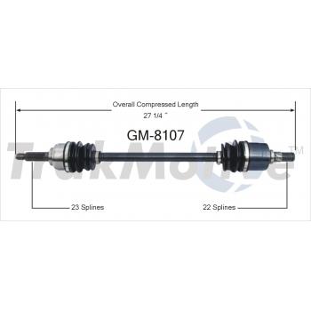 1994 Geo Metro CV Axle Shaft Front Left TrakMotive GM8107 image 1 of 3