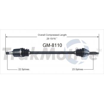 1988 Chevrolet Sprint CV Axle Shaft