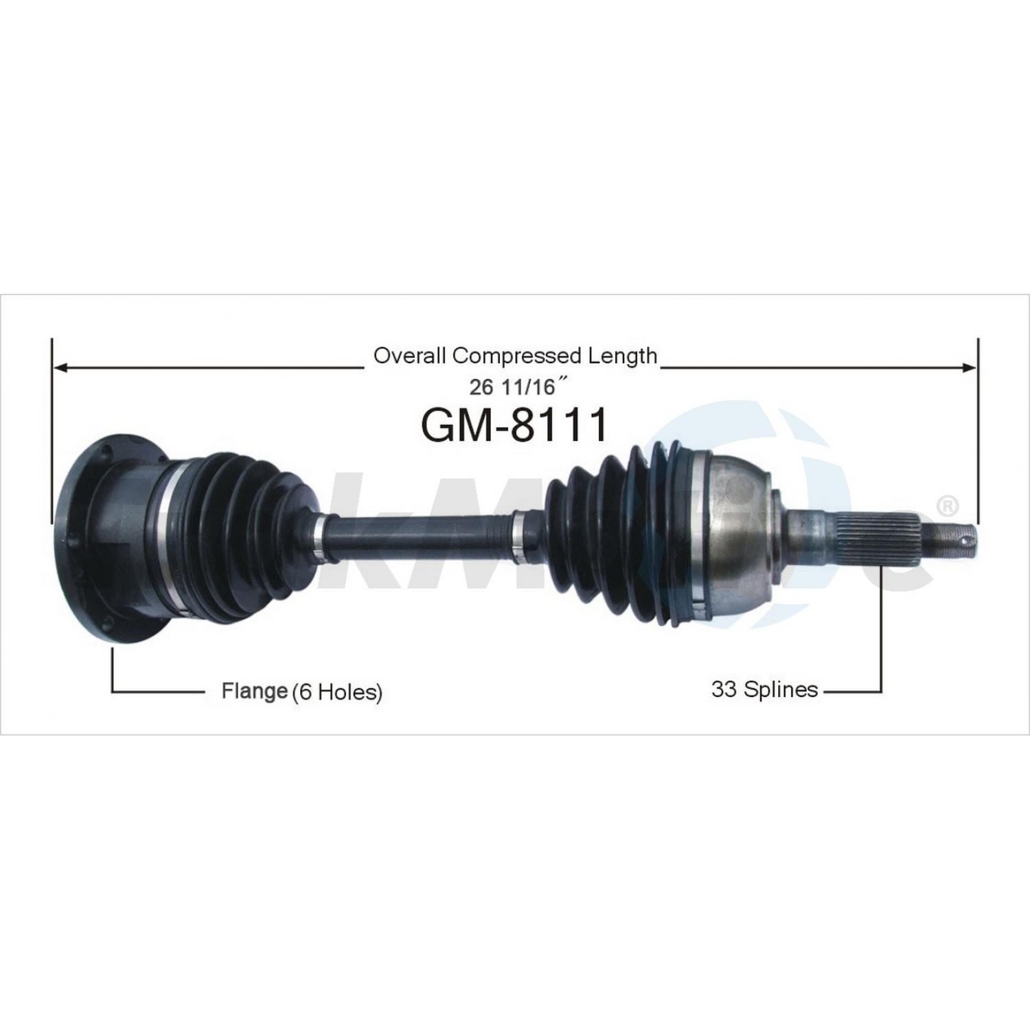 TrakMotive GM8111 - CV Axle Shaft TrakMotive GM8111 CV Axle Shaft product image 1 of 3