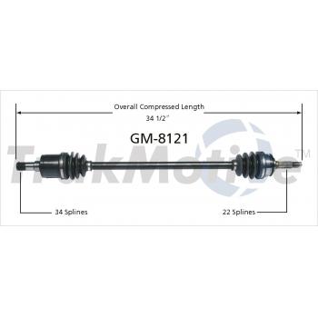 1989 Isuzu I-Mark CV Axle Shaft