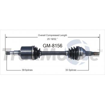 1999 Buick Riviera CV Axle Shaft Front Right TrakMotive GM8156 image 1 of 3
