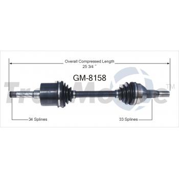 2003 Buick Rendezvous CV Axle Shaft Front Right TrakMotive GM8158 image 1 of 3