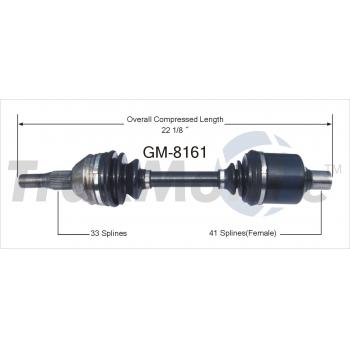 2009 Cadillac DTS CV Axle Shaft