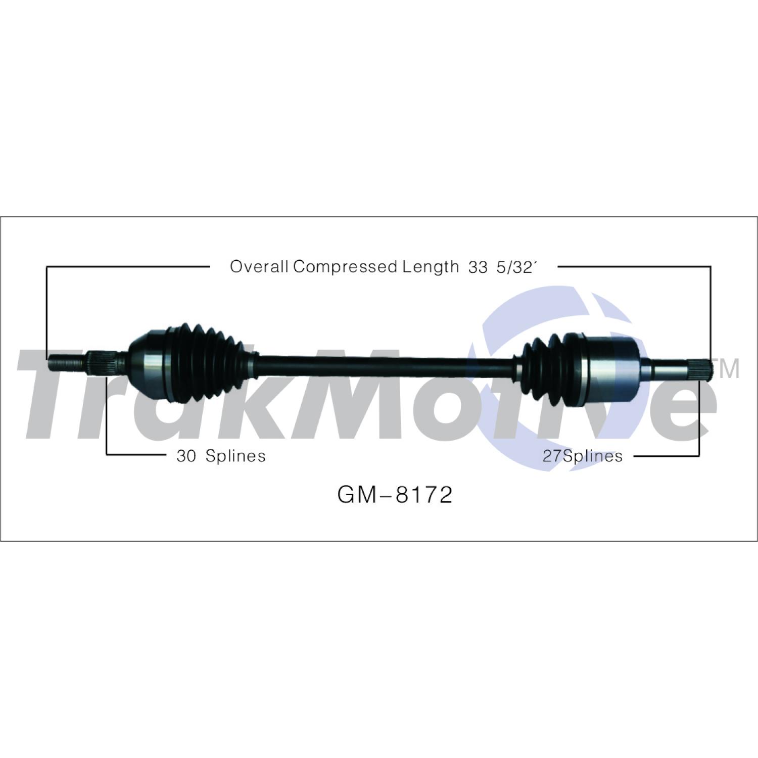 TrakMotive GM8172 - CV Axle Shaft TrakMotive GM8172 CV Axle Shaft product image 1 of 3