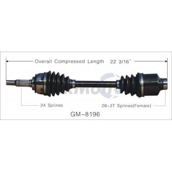 1989 Geo Spectrum CV Axle Shaft Front Right TrakMotive GM8196 image 1 of 3