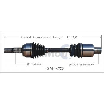 2006 Pontiac Torrent CV Axle Shaft Front Right TrakMotive GM8202 image 1 of 3