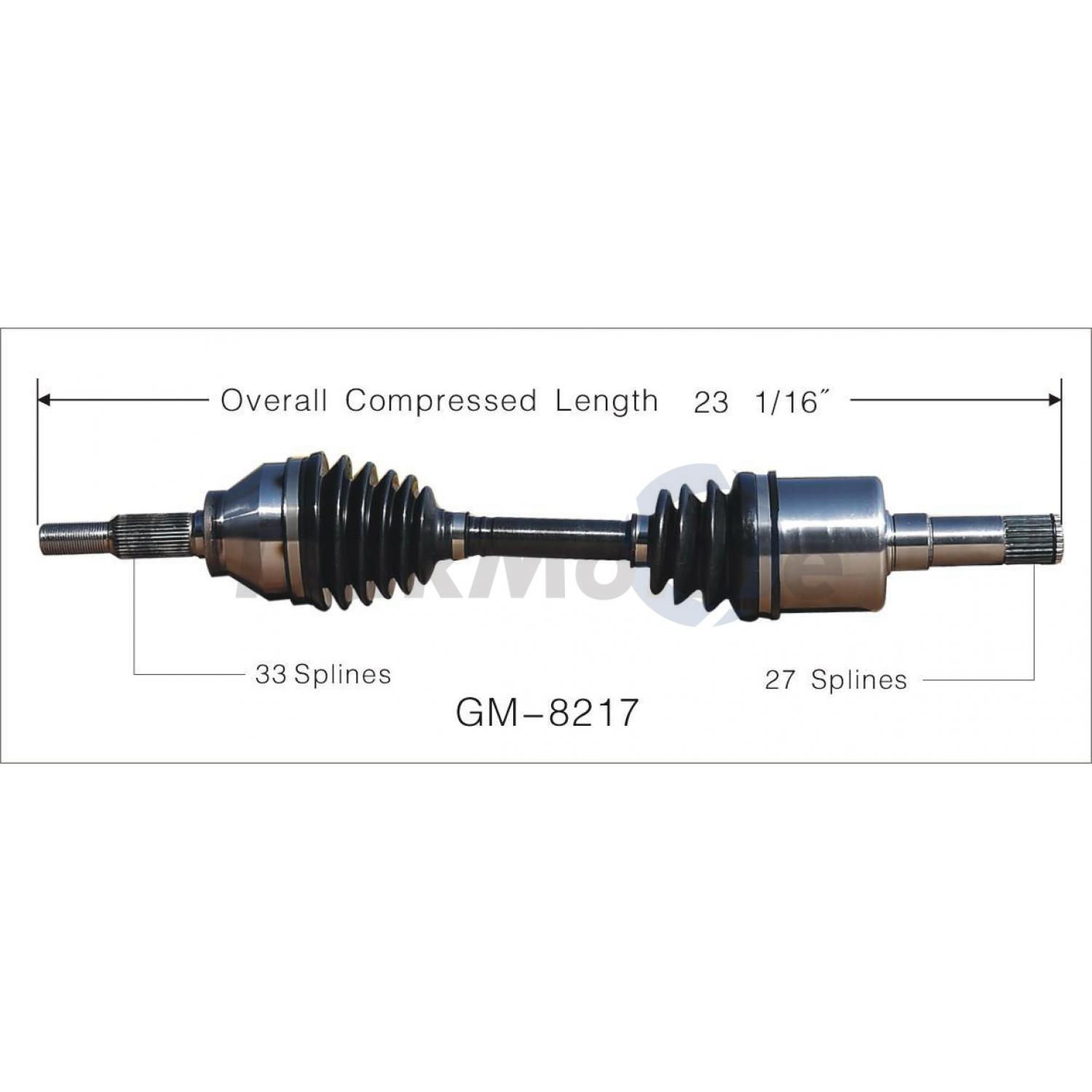 TrakMotive GM8217 - CV Axle Shaft TrakMotive GM8217 CV Axle Shaft product image 1 of 3