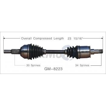 2008 Cadillac STS CV Axle Shaft Front Right TrakMotive GM8223 image 1 of 3
