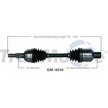 2008 Pontiac Torrent CV Axle Shaft