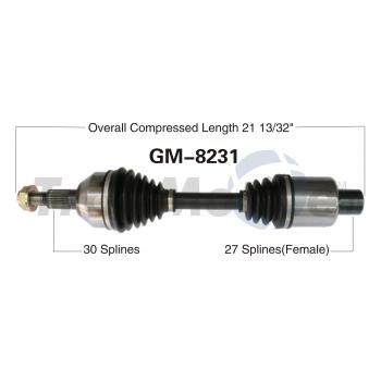 2008 Saturn Aura CV Axle Shaft Front Right TrakMotive GM8231 image 1 of 3
