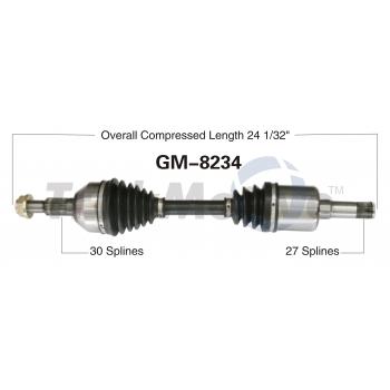 2007 Pontiac G6 CV Axle Shaft Front Left TrakMotive GM8234 image 1 of 3