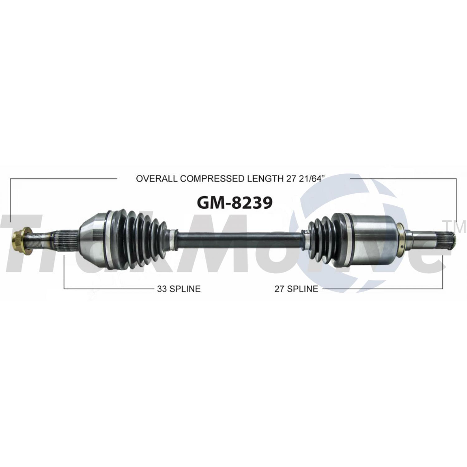 TrakMotive GM8239 - CV Axle Shaft TrakMotive GM8239 CV Axle Shaft product image 1 of 3