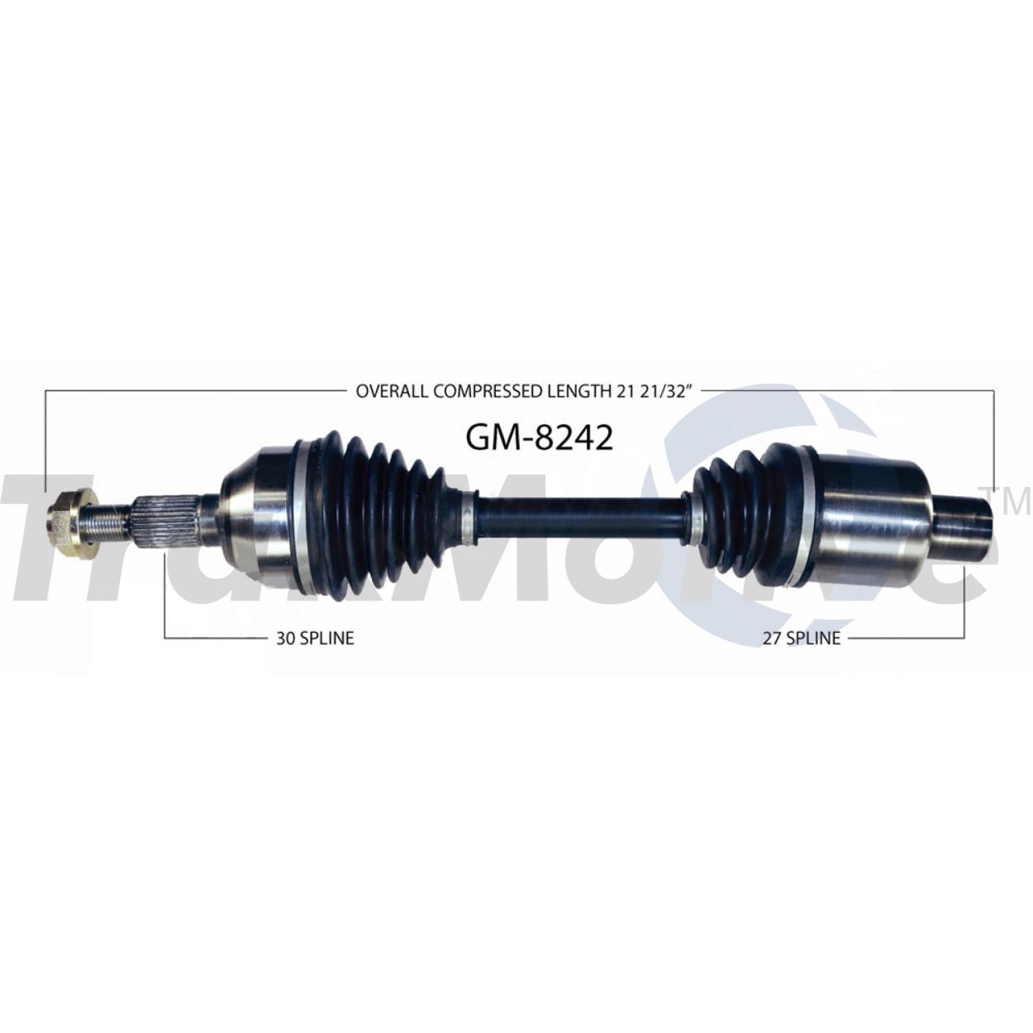 TrakMotive GM8242 - CV Axle Shaft TrakMotive GM8242 CV Axle Shaft product image 1 of 3