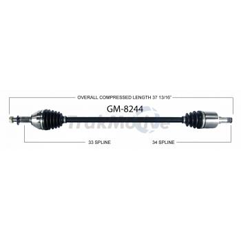 2011 Chevrolet HHR CV Axle Shaft Front Right TrakMotive GM8244 image 1 of 3