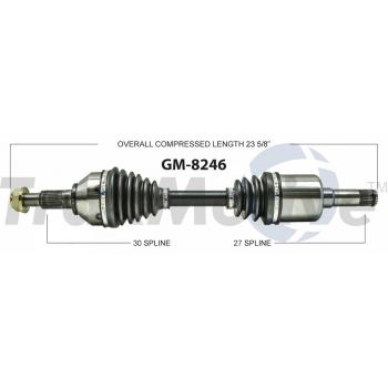 2009 Chevrolet Cobalt CV Axle Shaft Front Left TrakMotive GM8246 image 1 of 3